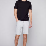 LENNON - Short Roulé Pour Homme - Gris Clair