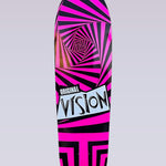 Original - Modern Shaped Skateboard Deck - 8.5"X32.25" - Pink/Black