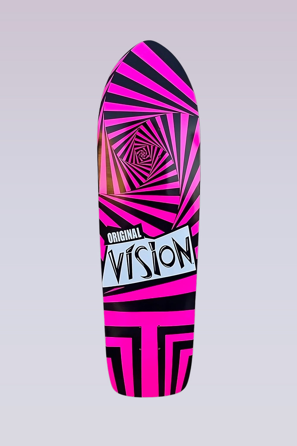 Original - Modern Shaped Skateboard Deck - 8.5"X32.25" - Pink/Black