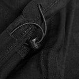 PANTALON OLI COUPE LARGE EN SERGÉ – STYLE UTILITAIRE | NOIR