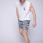 Vision Street Wear Muscle Tank Matching Tattoo Prints Ivory