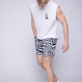 Vision Street Wear Muscle Tank Matching Tattoo Prints Ivory