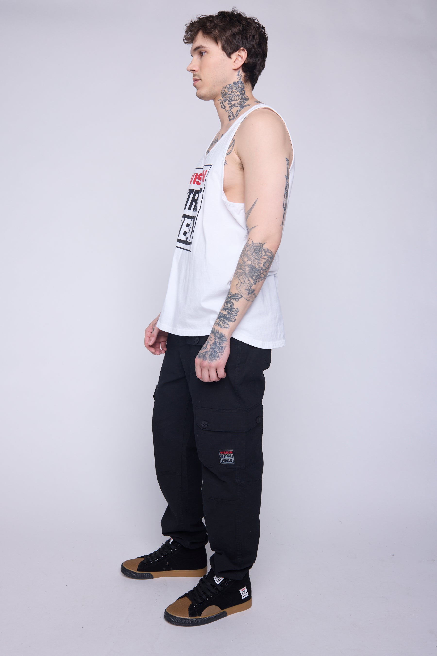 Vision Street Wear Tank Top Classic Box Logo White