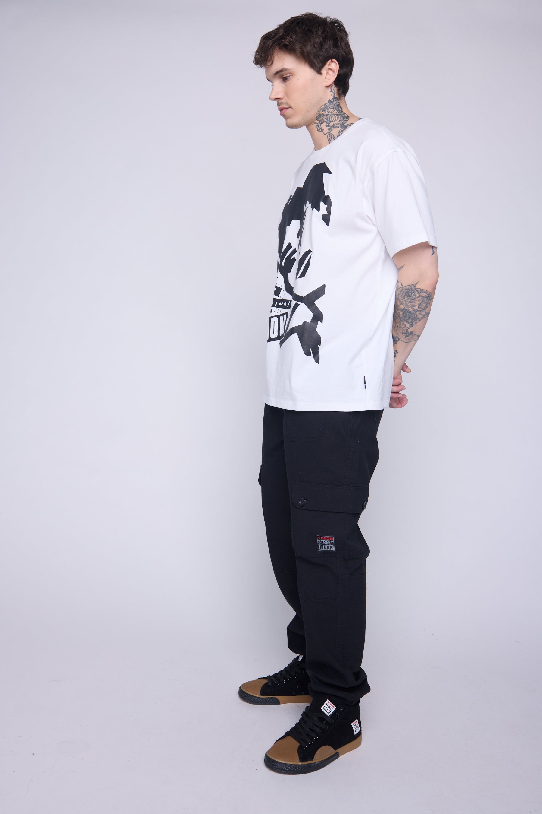 Vision Street Wear 80's Retro T-Shirt Ivory