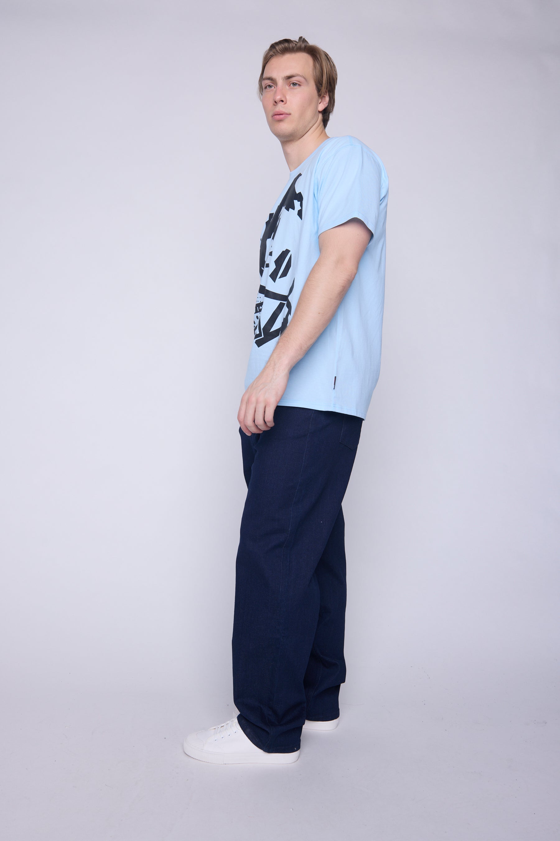 Vision Street Wear 80's Retro T-Shirt Blue Cloud