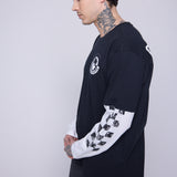 Vision Street Wear Crew Neck Full Long Sleeve Fooler Black & Ivory