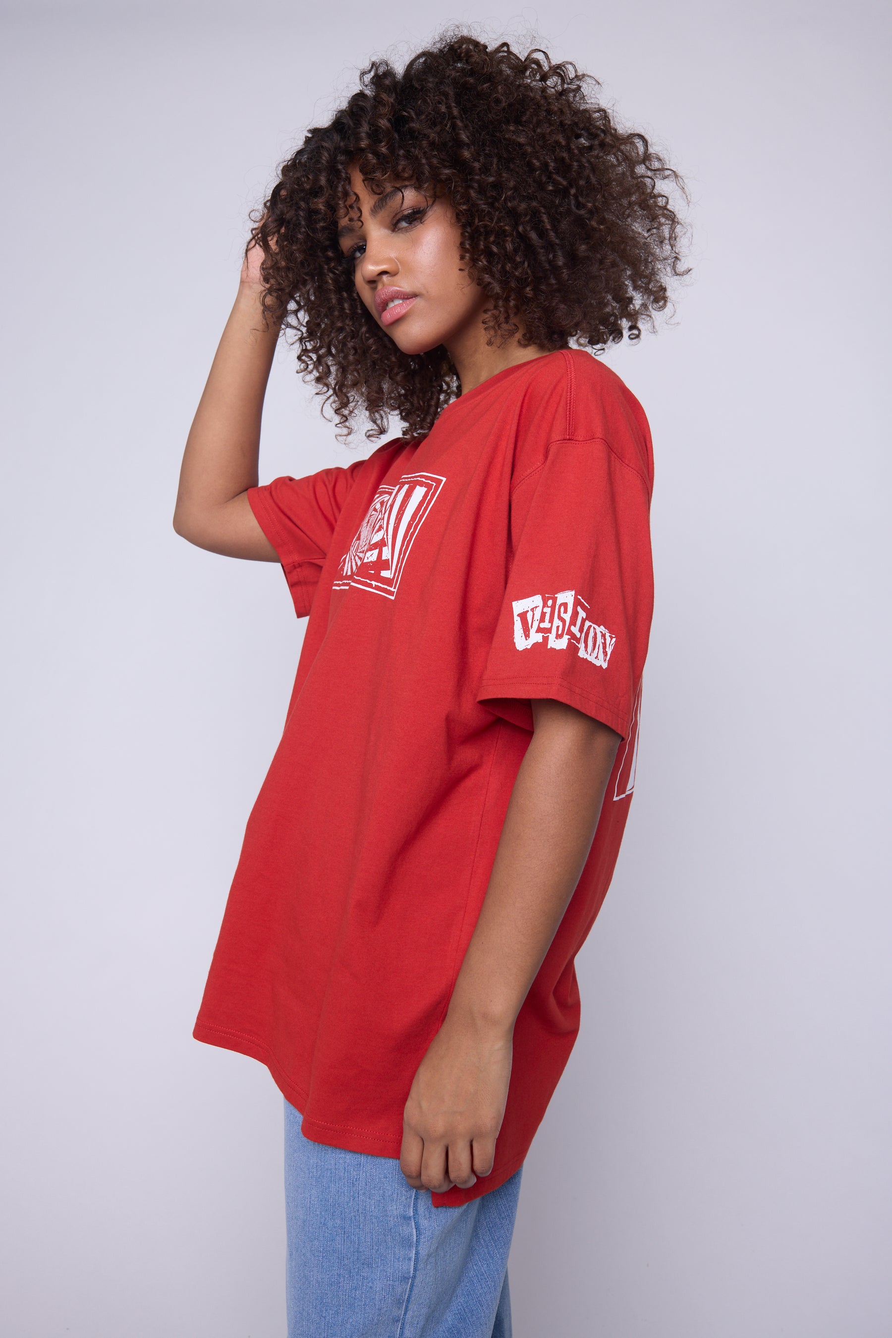 Vision Street Wear Spiral Box T-Shirt Red