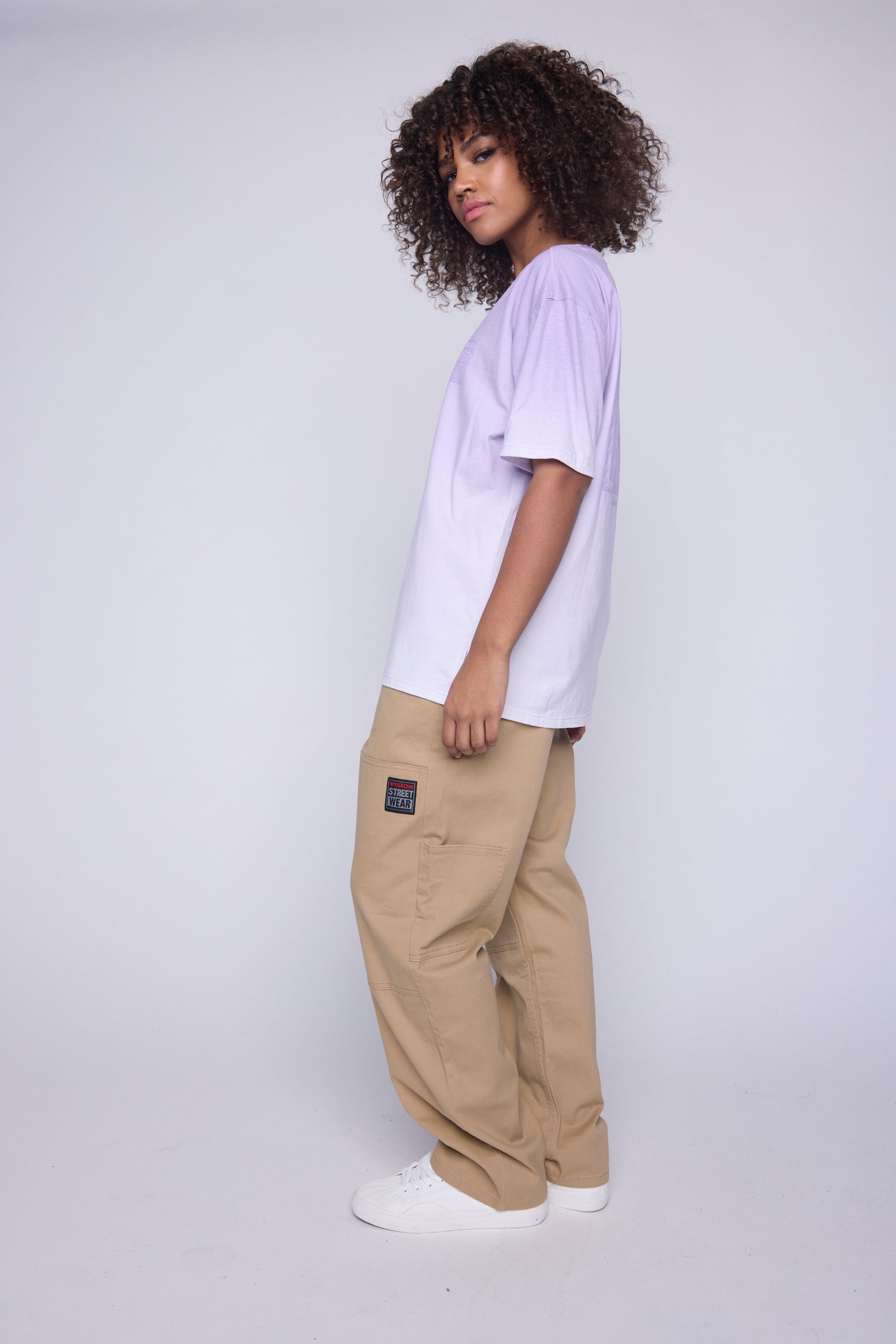 Vision Street Wear Ombre Box Logo T-Shirt Lavender