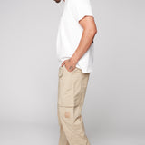 GELFAND - Loose Fit Cargo Pant with Adjustable Hems - Tan Ripstop