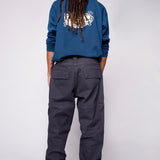 OLI - Loose Fit Pant with Adjustable Hems - Grey Denim