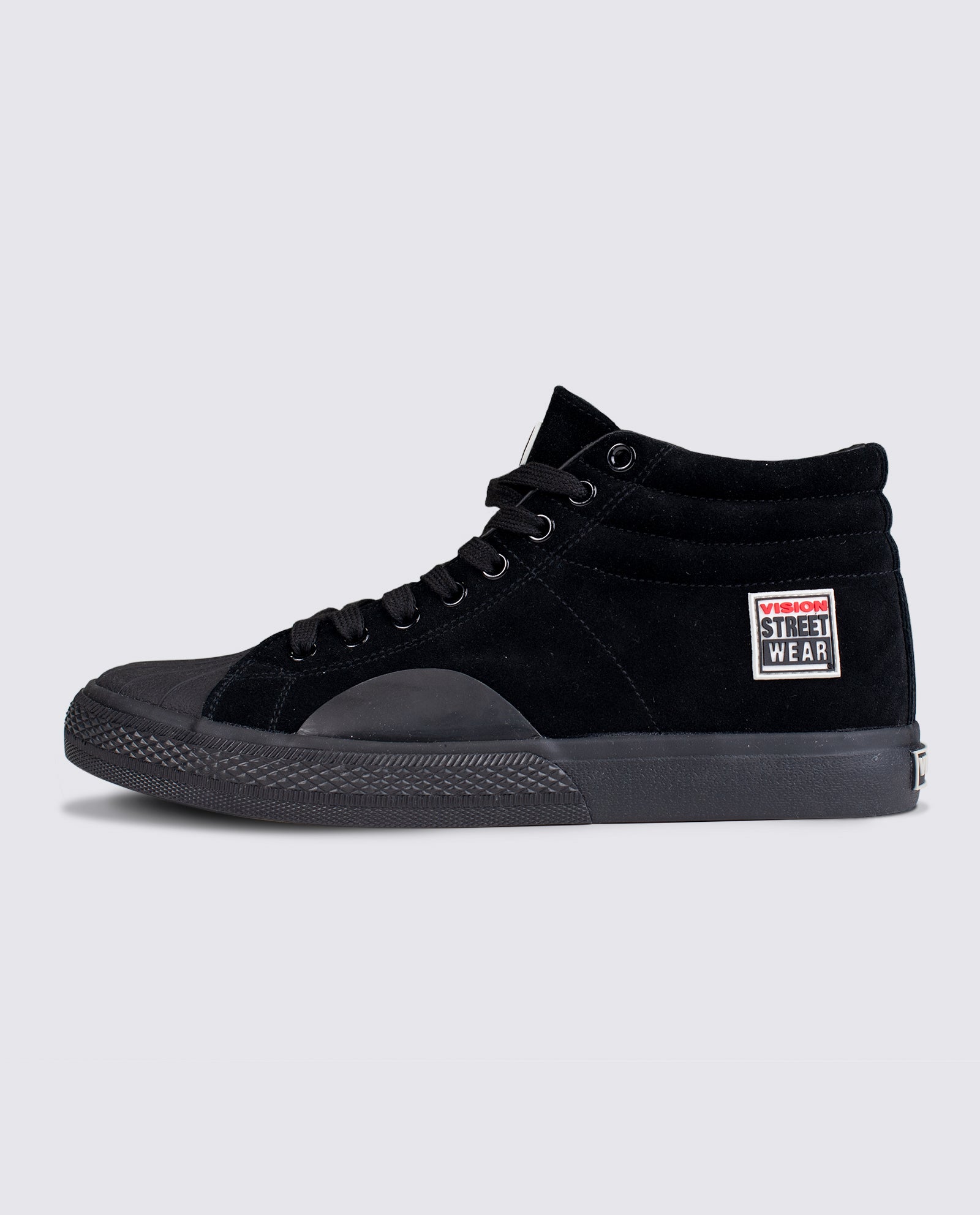 Vision Street Wear Leather Suede High Top Skateboard Sneakers Black