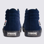 Vision Street Wear Leather Suede High Top Skateboard Sneakers Deep Navy