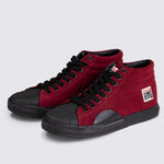 Vision Street Wear Leather Suede High Top Skateboard Sneakers Oxblood