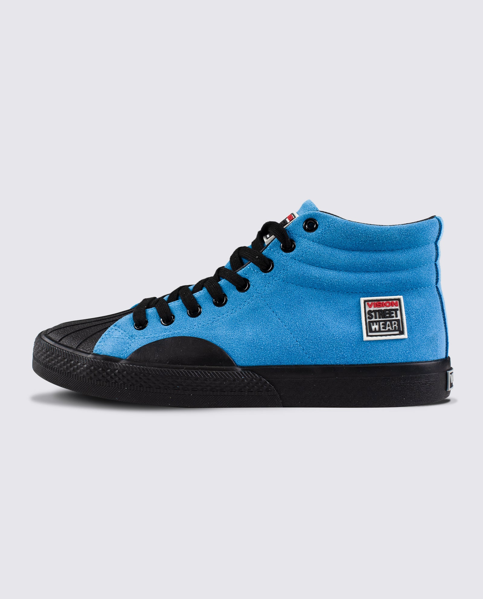 Vision Street Wear Leather Suede High Top Skateboard Sneakers Teal