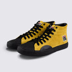 Vision Street Wear Leather Suede High Top Skateboard Sneakers Mustard