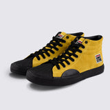 Vision Street Wear Leather Suede High Top Skateboard Sneakers Mustard