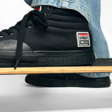 Canvas High Top Sneakers - Black