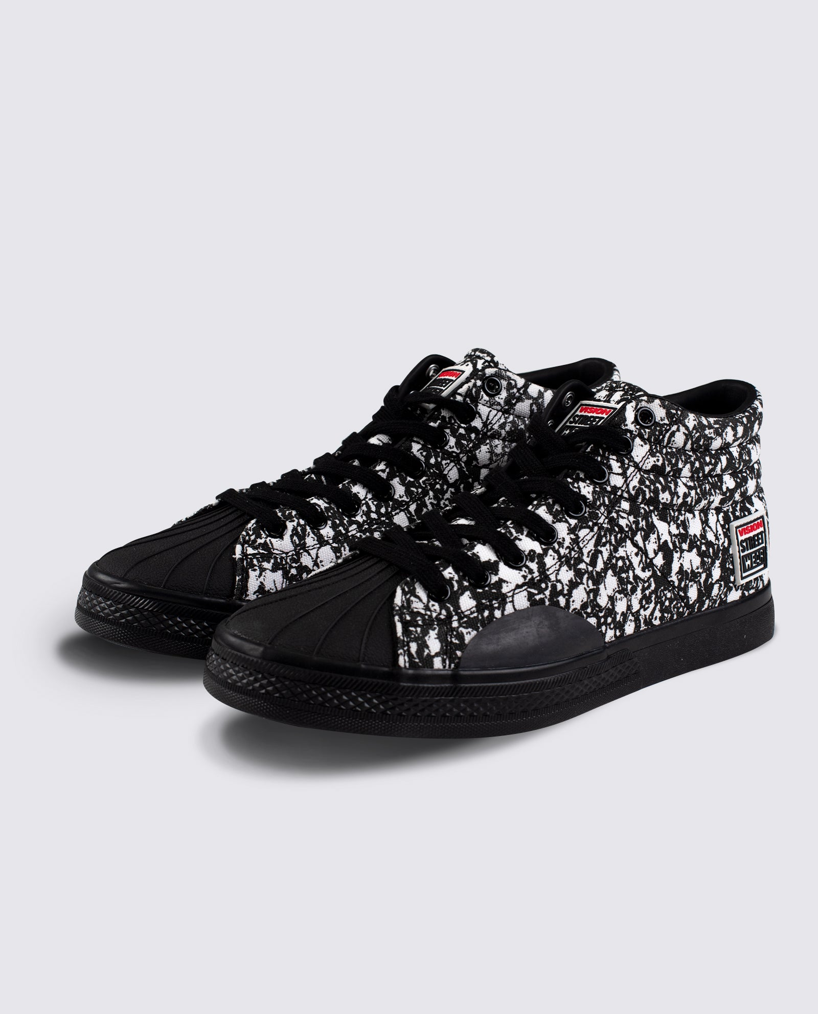 Vision Street Wear Canvas High Top Skateboard Sneakers Skull