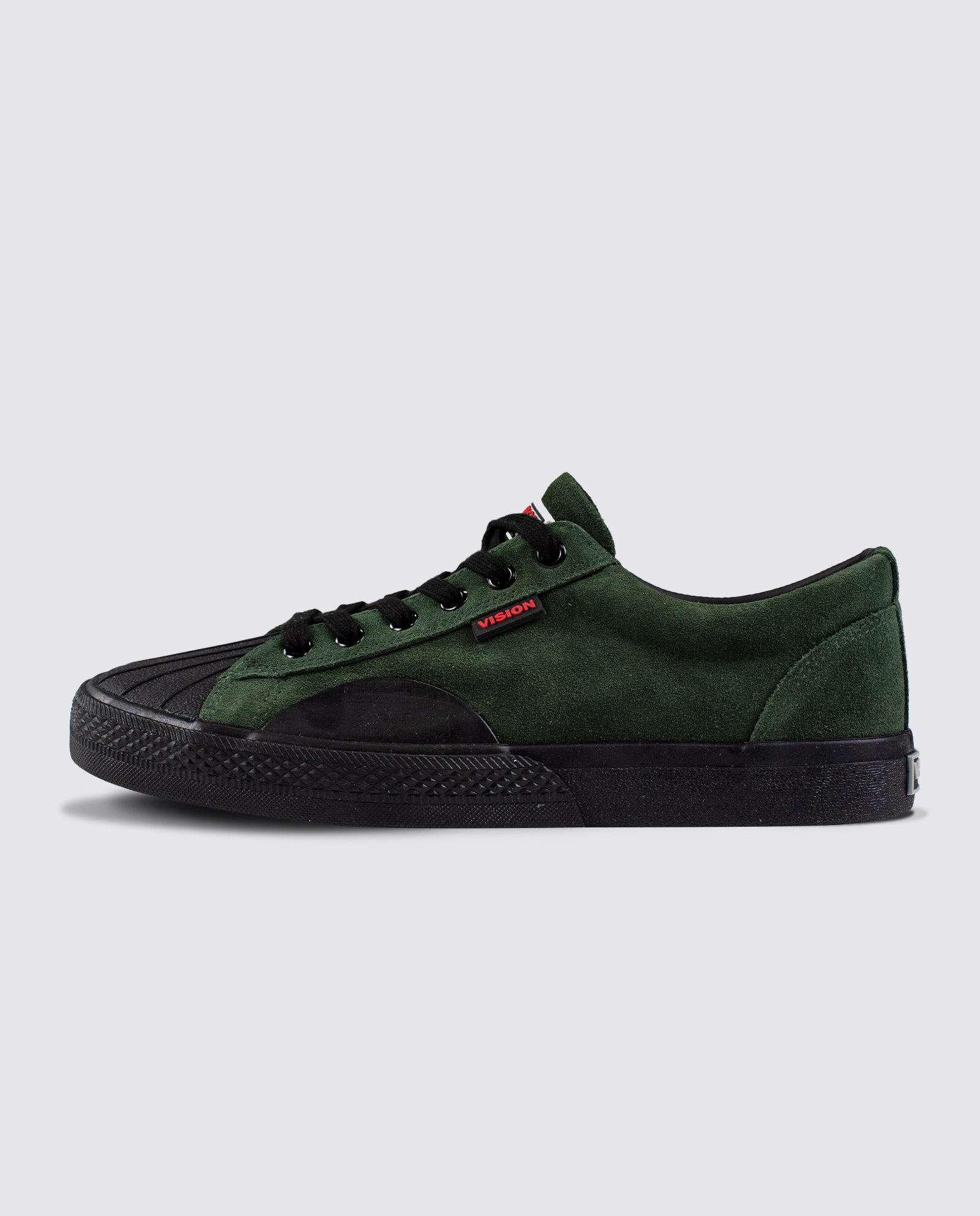 Vision Street Wear Leather Suede Low Top Skateboard Sneakers Army