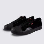 Vision Street Wear Leather Suede Low Top Skateboard Sneakers Black