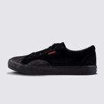 Vision Street Wear Leather Suede Low Top Skateboard Sneakers Black