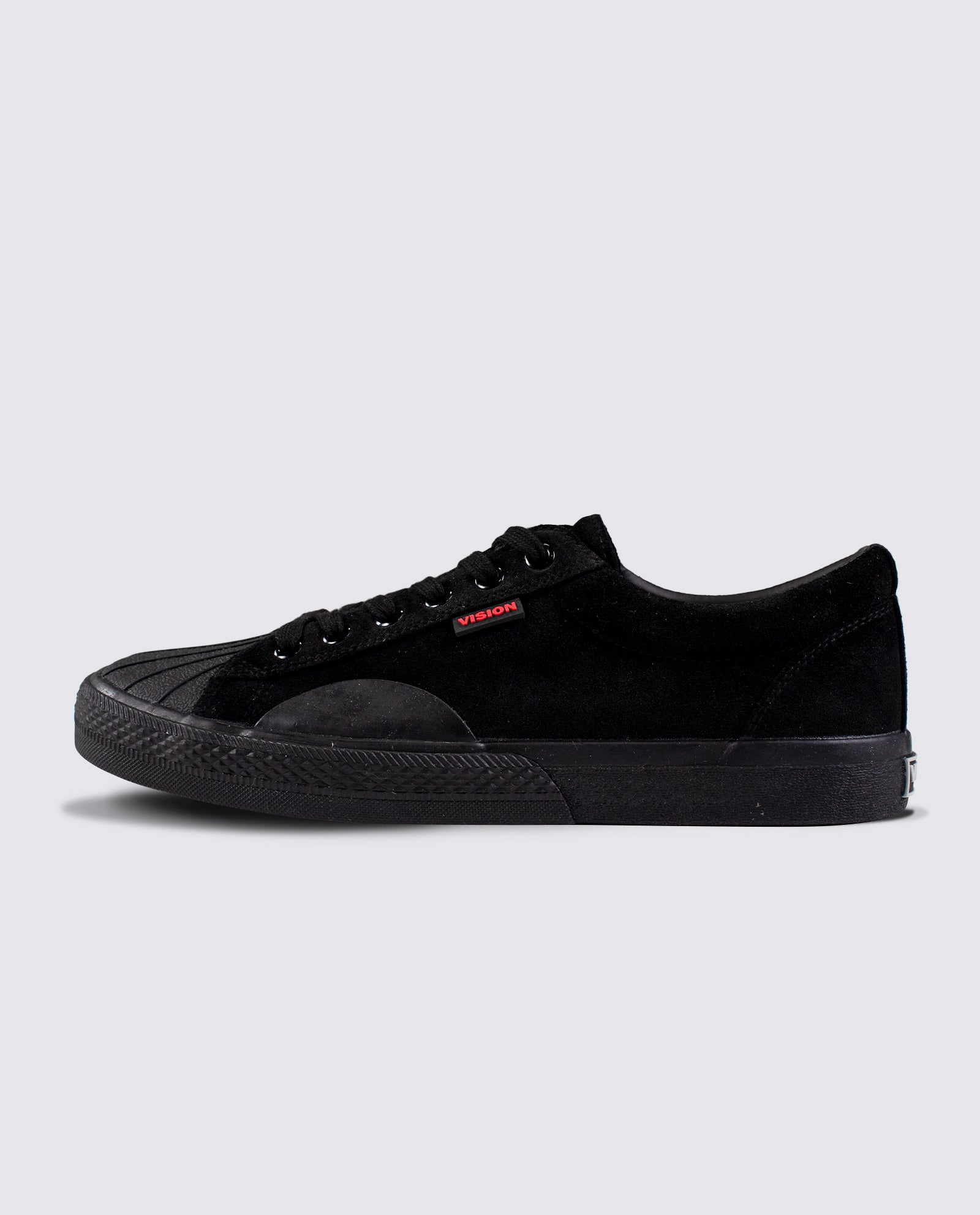 Vision Street Wear Leather Suede Low Top Skateboard Sneakers Black