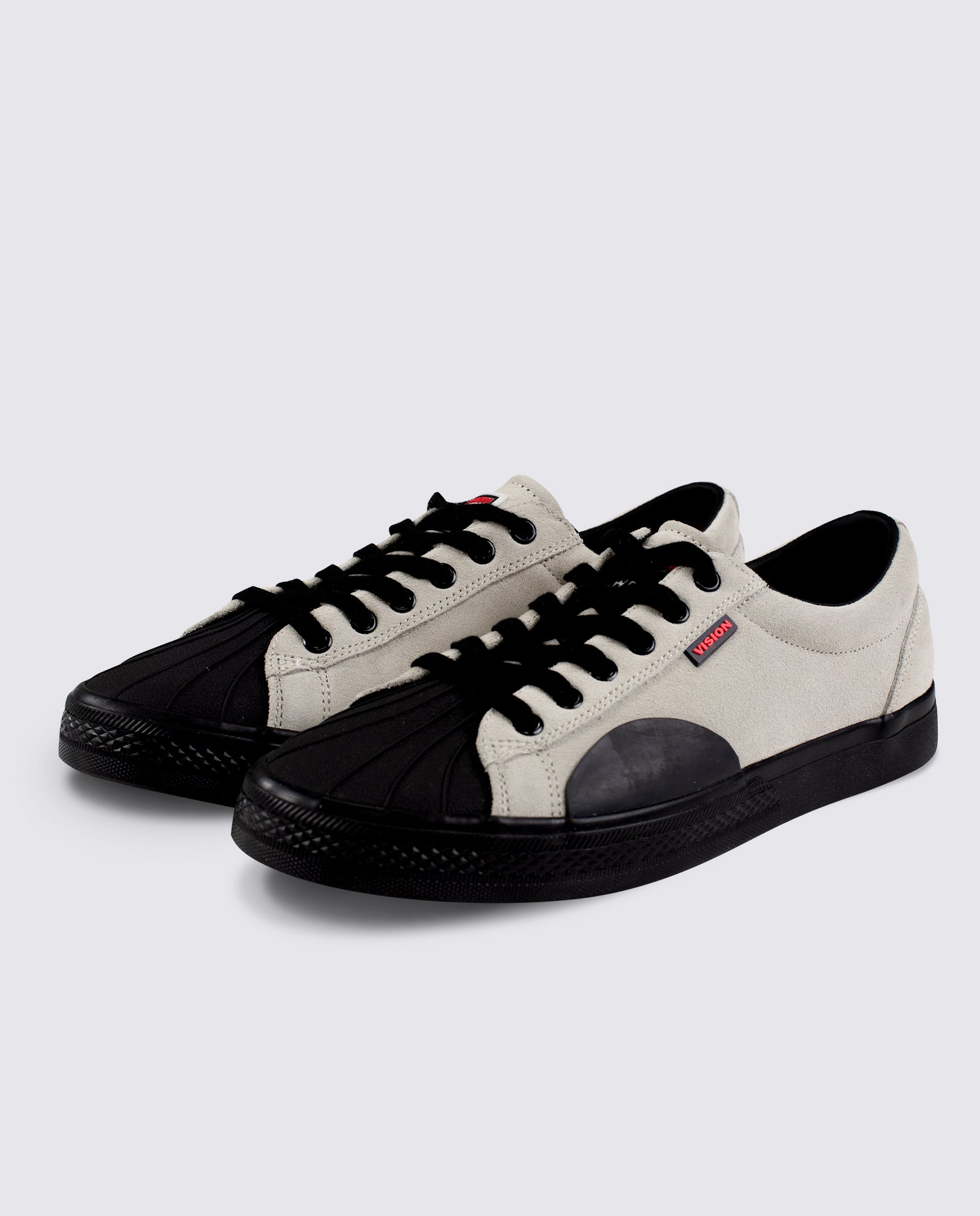 Vision Street Wear Leather Suede Low Top Skateboard Sneakers Bone