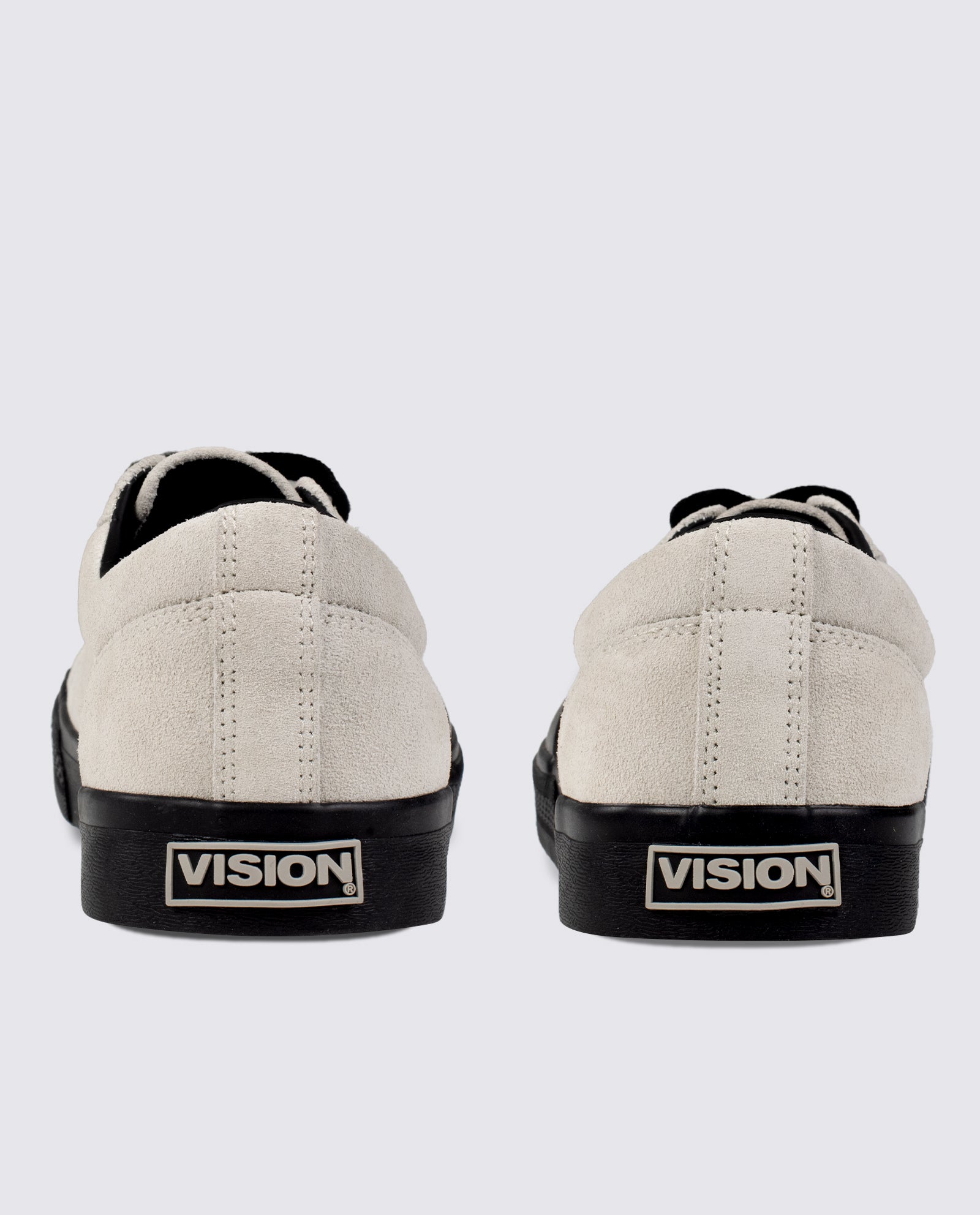 Vision Street Wear Leather Suede Low Top Skateboard Sneakers Bone