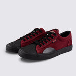 Vision Street Wear Leather Suede Low Top Skateboard Sneakers Oxblood