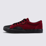 Vision Street Wear Leather Suede Low Top Skateboard Sneakers Oxblood