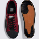 Vision Street Wear Leather Suede Low Top Skateboard Sneakers Oxblood