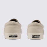 Vision Street Wear Canvas Skateboard Slip On Shoes Bone