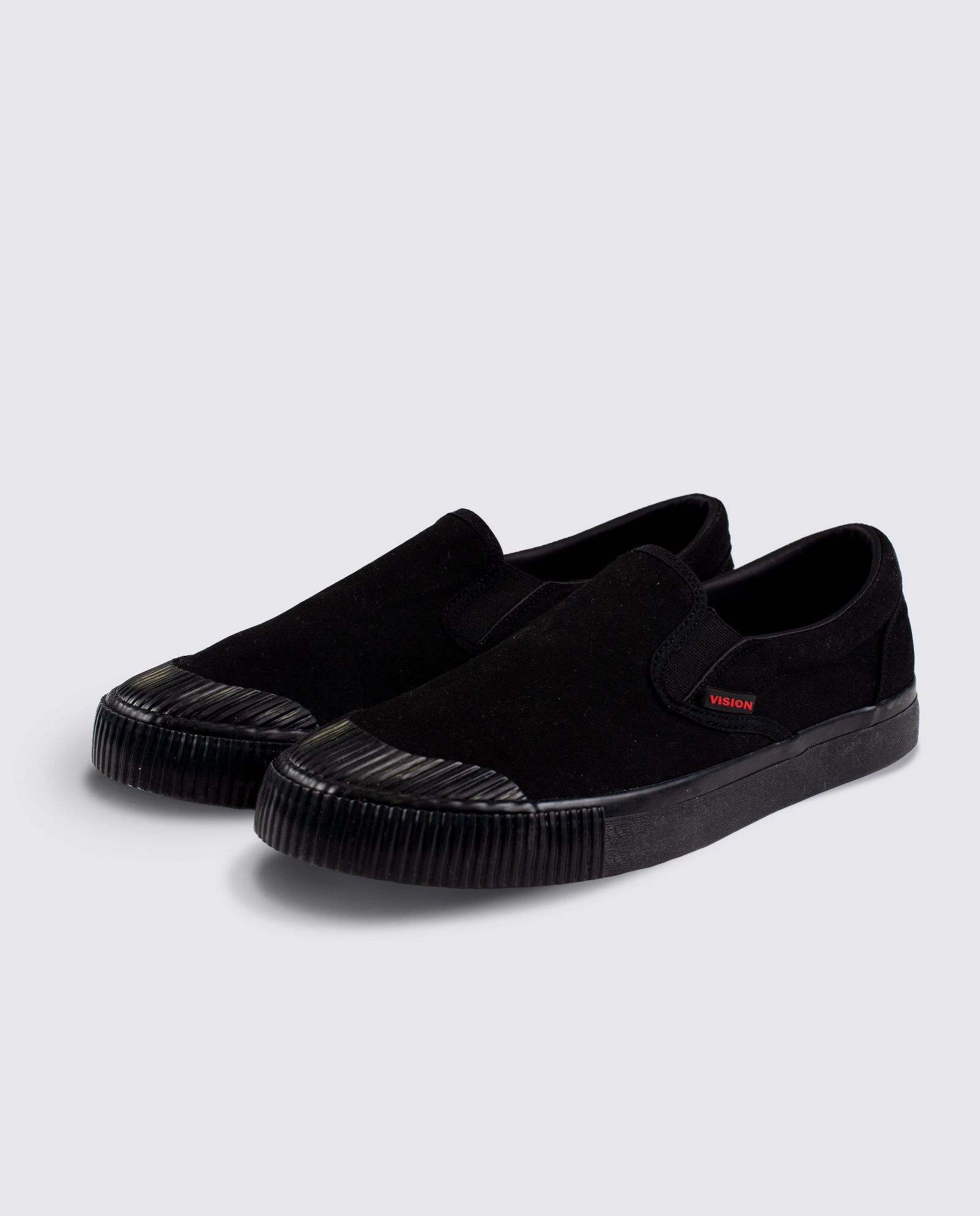 Vision Street Wear Canvas Skateboard Slip On Shoes Black