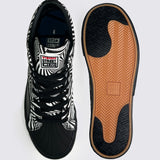 Canvas High Top Sneakers - Black Hypnotic AOP