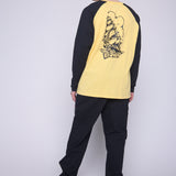 Vision Street Wear Raglan Shirt Matching Tattoo Prints Butter