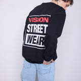 Vision Street Wear Printed Box Logo Sweatshirt Black