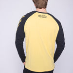 Vision Street Wear Checker Print Sleeve Logo T-Shirt Yellow & Black