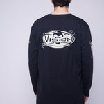 Vision Street Wear Skull Bone Print T-Shirt Black