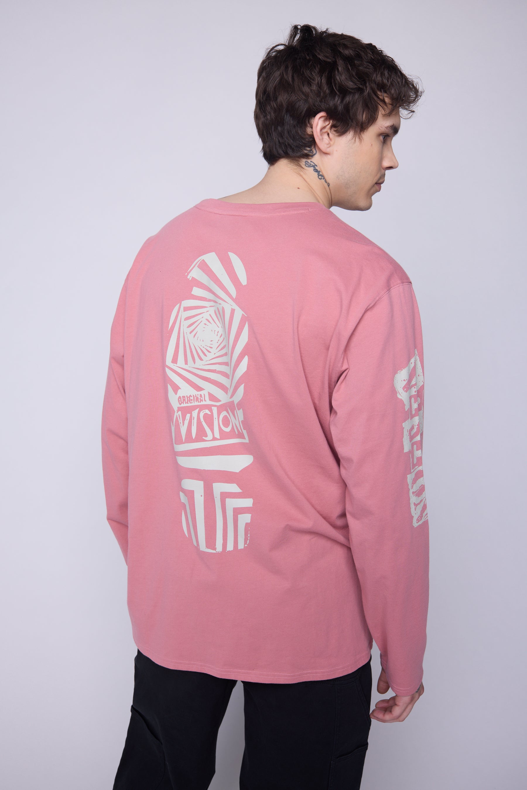 Vision Street Wear Team Logo T-Shirt Dusty Rose