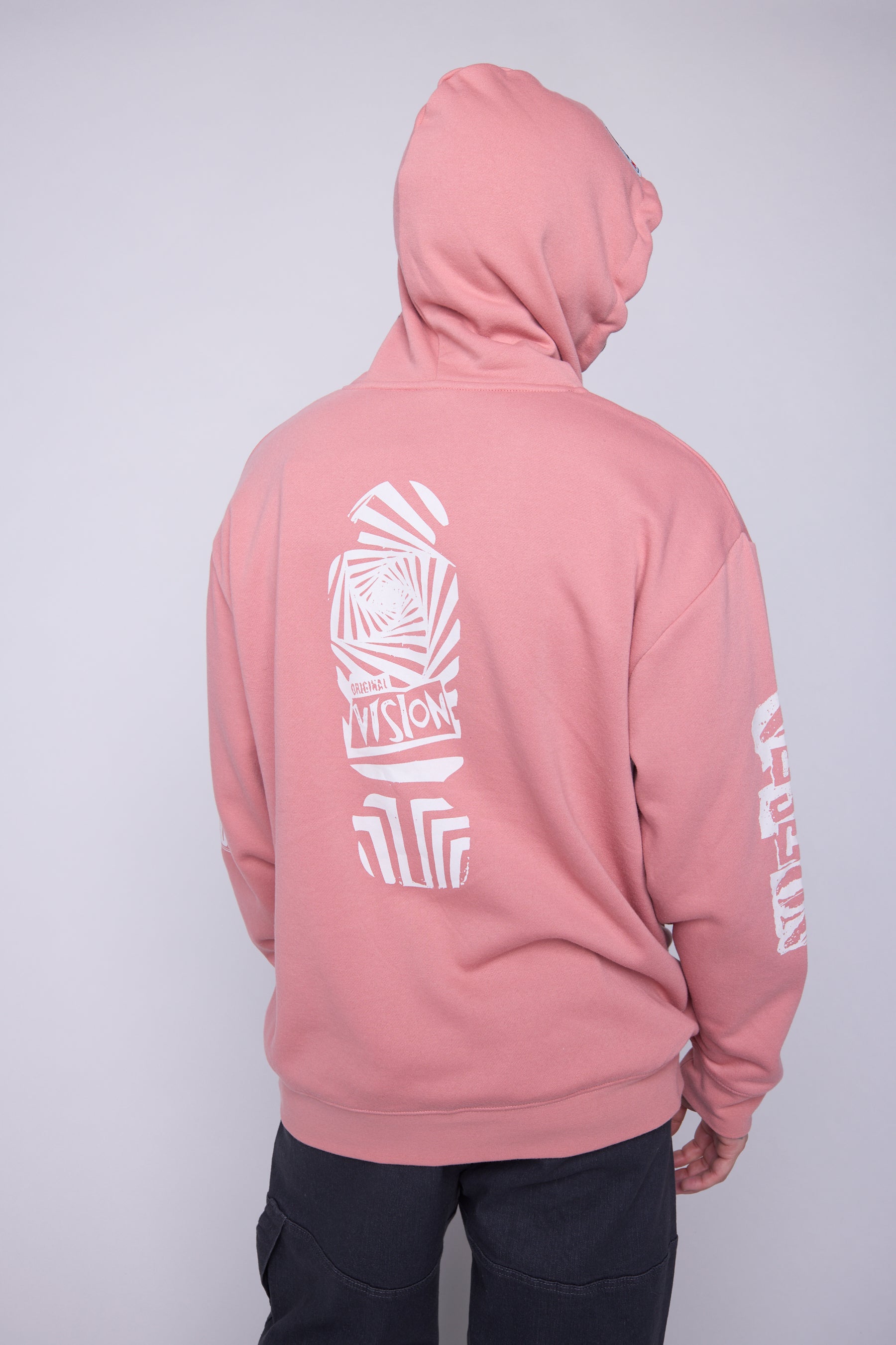 Vision Street Wear Team Logo Hoodie Dusty Rose