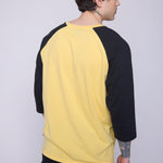 Vision Street Wear 3/4 Raglan Sleeve Box Logo Print Butter