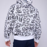 Vision Street Wear Aop Newspaper Hoodie Ivory