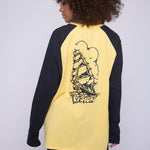 Vision Street Wear Raglan Shirt Matching Tattoo Prints Butter