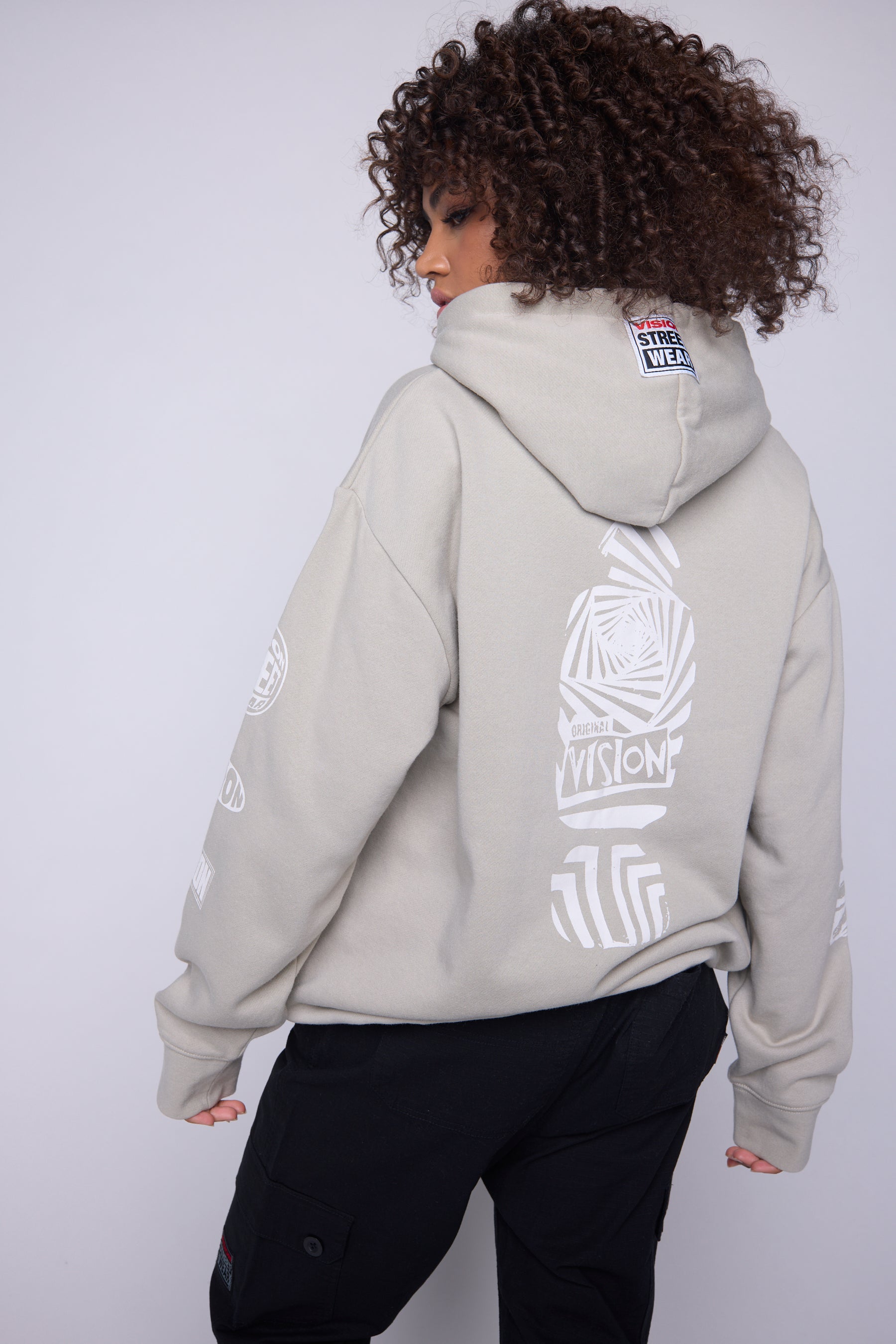 Vision Street Wear Team Logo Hoodie Mushroom