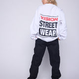 Vision Street Wear Printed Box Logo Sweatshirt Ivory