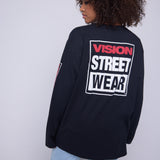 Vision Street Wear Puffy Print T-Shirt Black