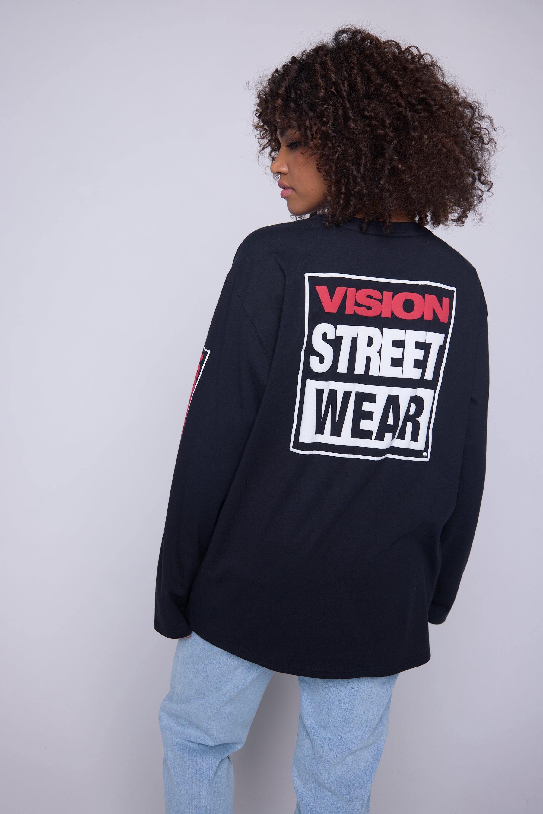 Vision Street Wear Puffy Print T-Shirt Black