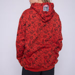 Vision Street Wear Aop Tattoo Hoodie Red