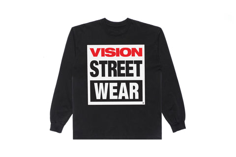 Vision Street Wear Logo L/S Tee - Black