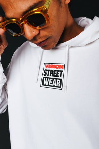 Vision Street Wear Logo Hoodie - White